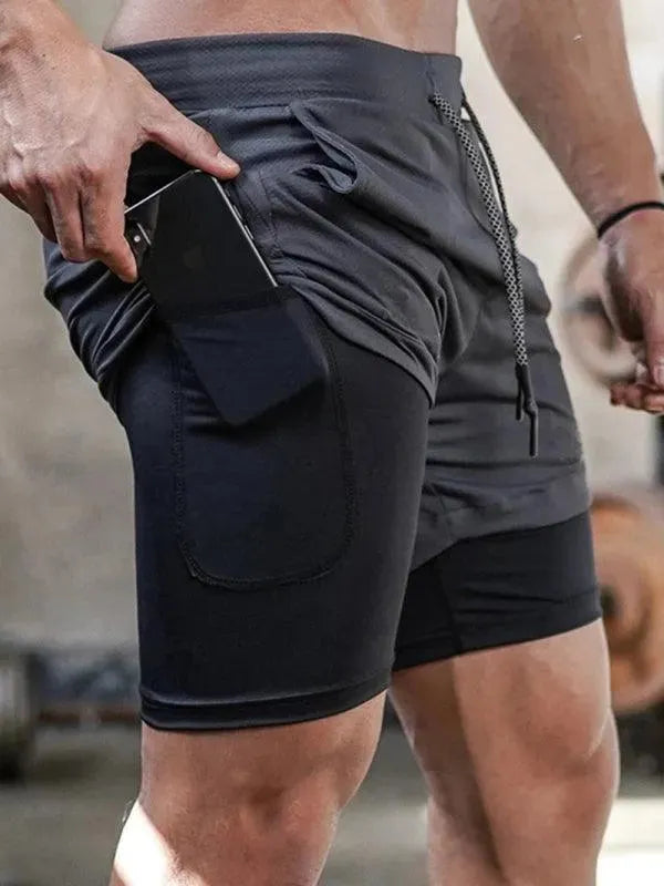 Two Piece Men Gym Shorts - Men's Shorts | LeStyleParfait-Men's Shorts