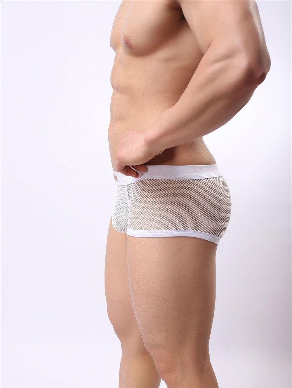 Underwear Men's Breathable Mesh Hollow Boxer Shorts - Underwear - LeStyleParfait Kenya