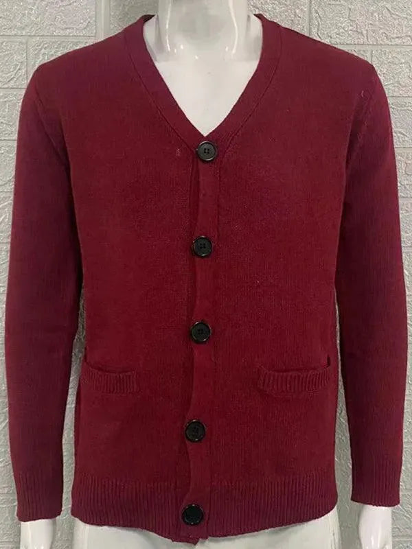 V-Neck Men Cardigan Sweater - Cardigan Sweater - LeStyleParfait