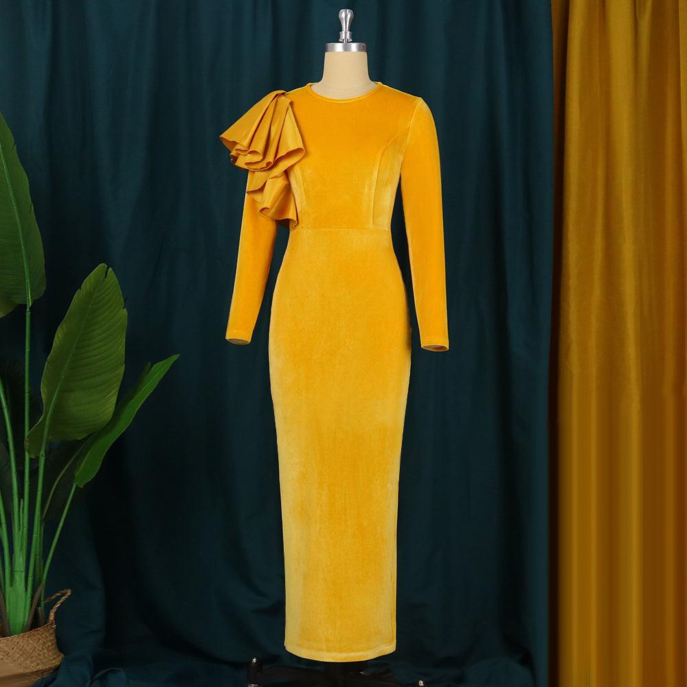 Velvet Bodycon Party Dress - Dress - LeStyleParfait Kenya