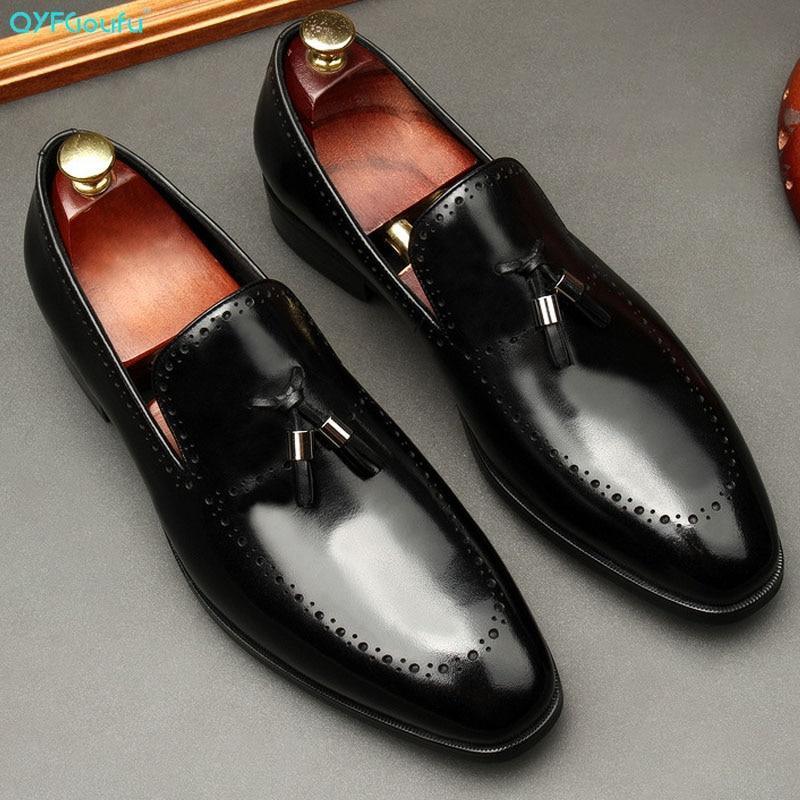 Vincenzo Patent Leather Tassel Loafer Shoes For Men - Shoes - LeStyleParfait Kenya