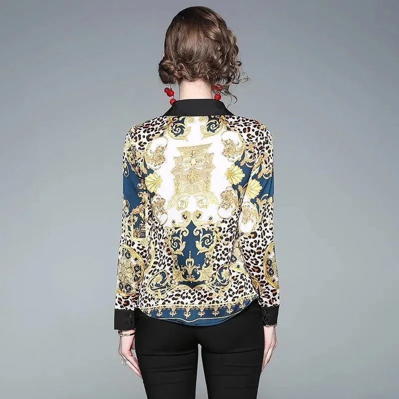 Vintage Silk Shirt For Women-Women's Shirts-LeStyleParfait