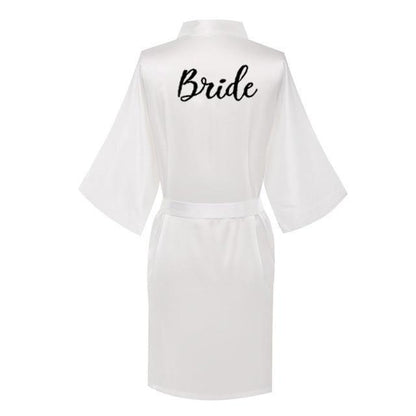 White Wedding Nightgowns - Letter Robe - Sleepwear - LeStyleParfait Kenya
