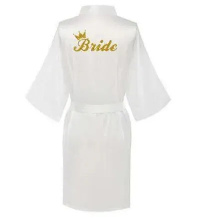 White Wedding Nightgowns - Letter Robe - Nightgown - LeStyleParfait
