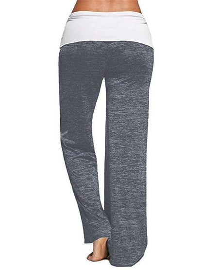 Wide-Leg Drawstring Women's Yoga Pants - Women Pants - LeStyleParfait Kenya