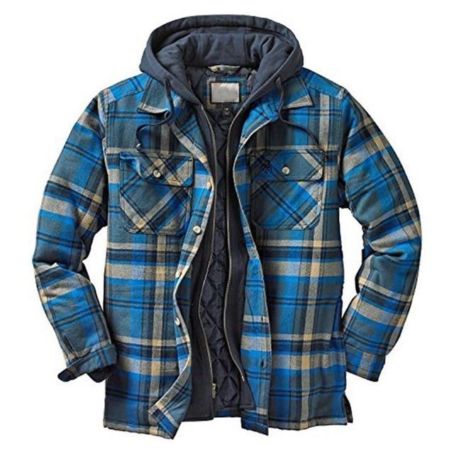 Winter Cotton Plaid Loose Jacket - Jacket - LeStyleParfait Kenya