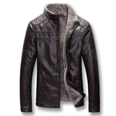 Winter Jacket, Men's Leather Jacket, Slim Fit - Jacket - LeStyleParfait Kenya