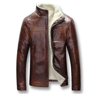 Winter Jacket, Men's Leather Jacket, Slim Fit - Jacket - LeStyleParfait Kenya