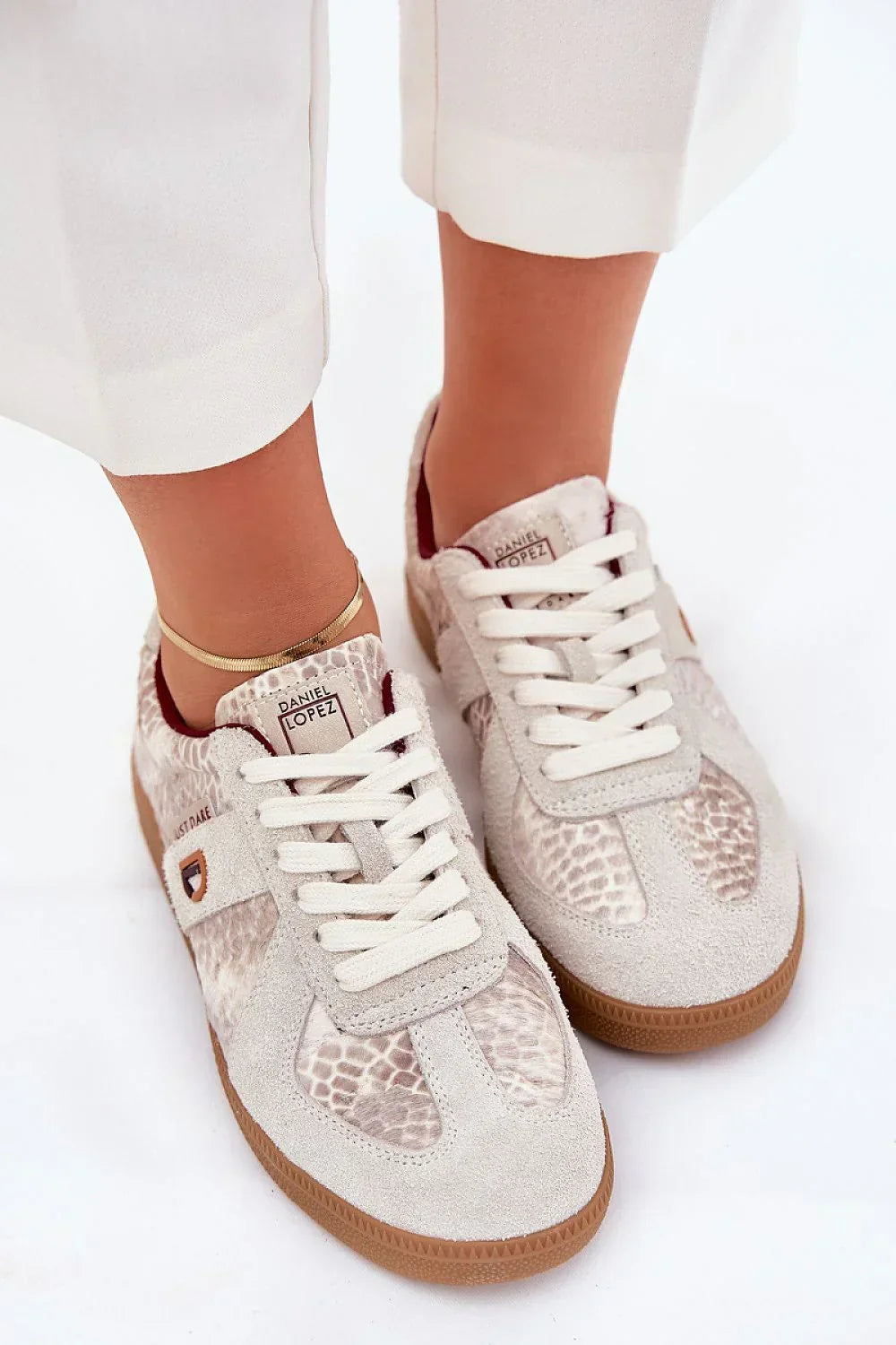 Women Animal Print Low-Top Sneakers Lightweight Casual Shoes-women sneakers-LeStyleParfait