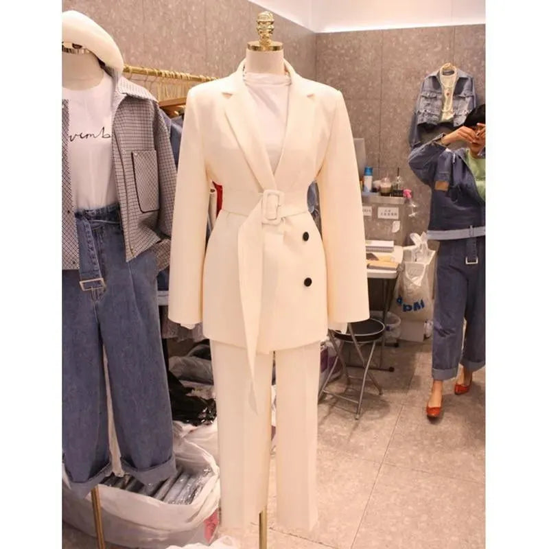 Women Belted Pantsuit - Pantsuit - LeStyleParfait