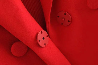 Women Blazer Red Long Blazer - Blazer - LeStyleParfait Kenya