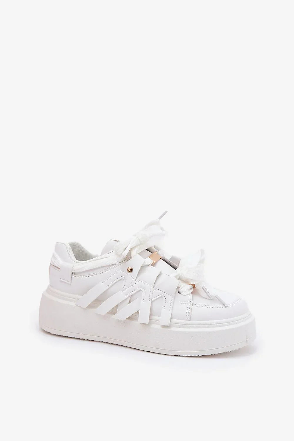 Women Chunky Platform Sneakers Adjustable Lace Casual Shoes-women sneakers-LeStyleParfait