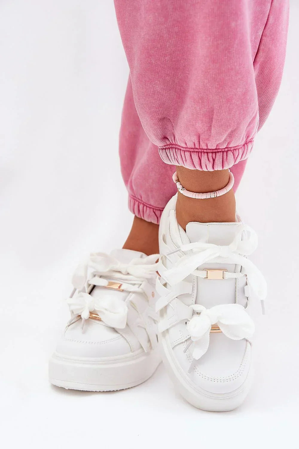 Women Chunky Platform Sneakers Adjustable Lace Casual Shoes-women sneakers-LeStyleParfait