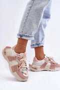 Women Chunky Platform Sneakers Adjustable Lace Casual Shoes-women sneakers-LeStyleParfait