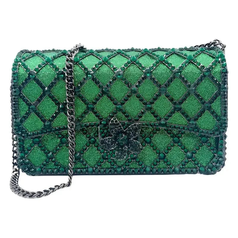 Women Diamond Checkered Crossbody Bag - Crossbody Bag - LeStyleParfait