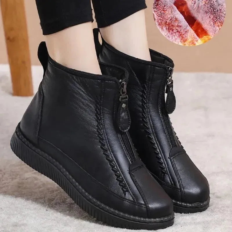 Women Flat Winter Casual Ankle Boots - Ankle Boots - LeStyleParfait
