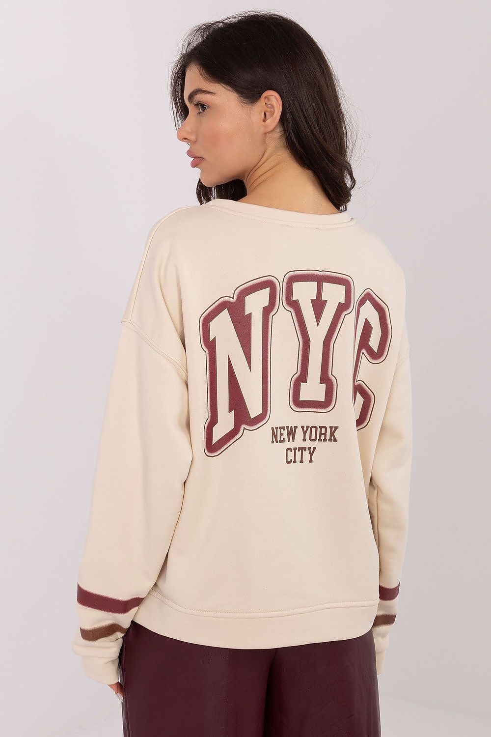 Women Graphic Print Loose Sweatshirt Urban Style-Women Sweatshirt-LeStyleParfait