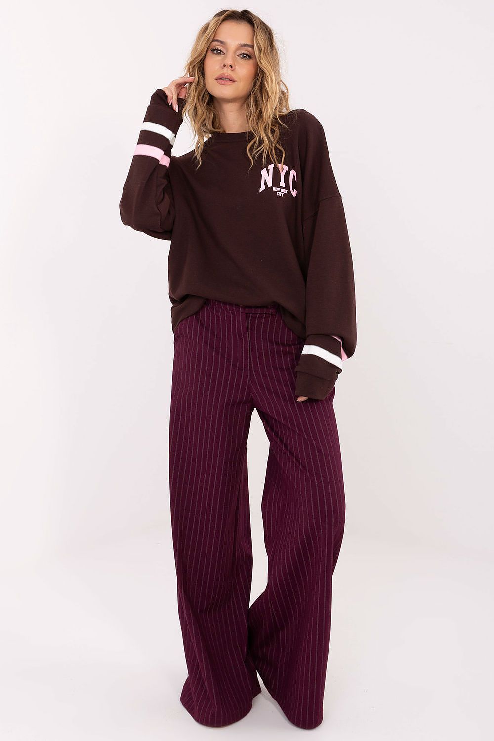 Women Graphic Print Loose Sweatshirt Urban Style-Women Sweatshirt-LeStyleParfait
