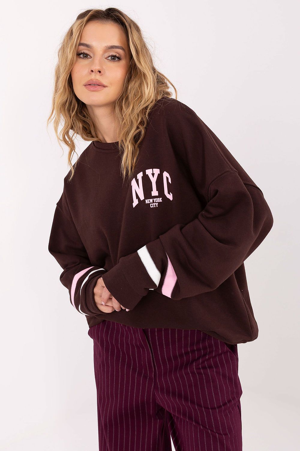 Women Graphic Print Loose Sweatshirt Urban Style-Women Sweatshirt-LeStyleParfait
