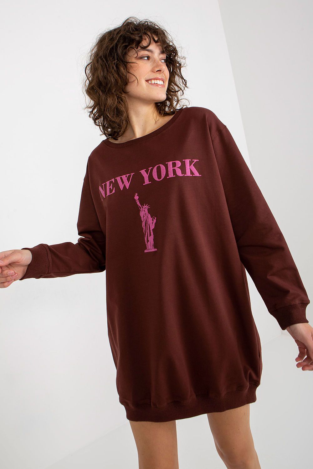 Women Graphic Print Oversized Sweatshirt Street Style-Women Sweatshirt-LeStyleParfait