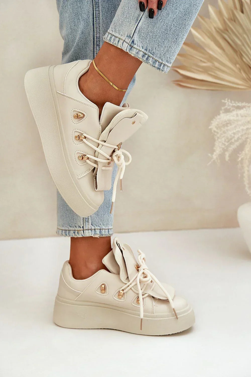Women High Platform Sneakers Vegan Chunky Casual Shoes-women sneakers-LeStyleParfait