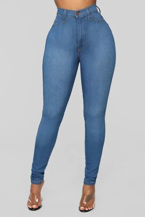 Women High Waist Skinny Jeans - Women Jeans - LeStyleParfait