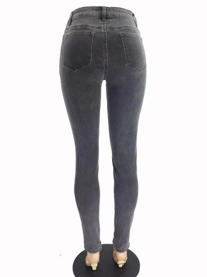 Women High Waist Skinny Jeans - Women Jeans - LeStyleParfait