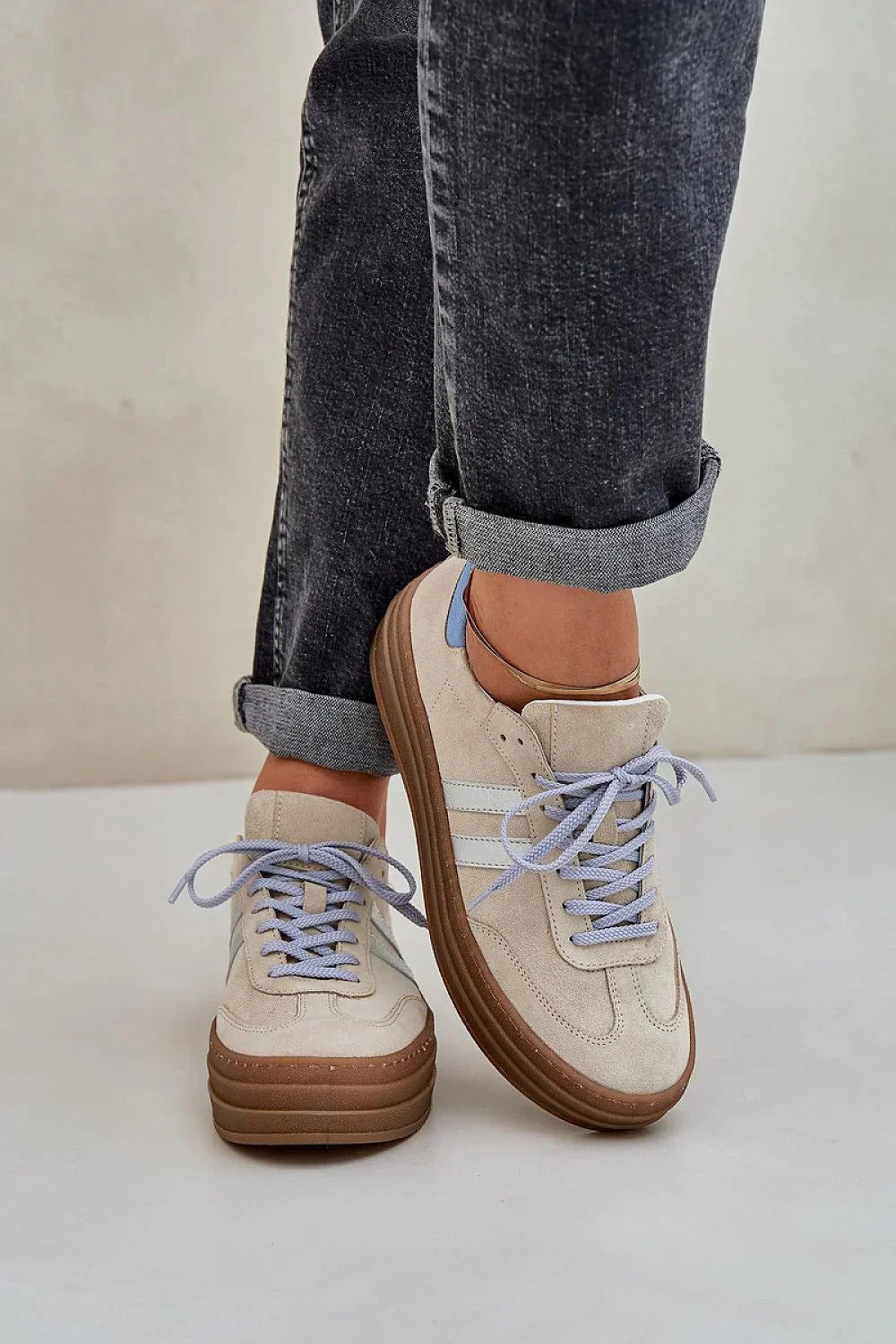 Women Leather Platform Sneakers Casual Everyday Travel Shoes-women sneakers-LeStyleParfait