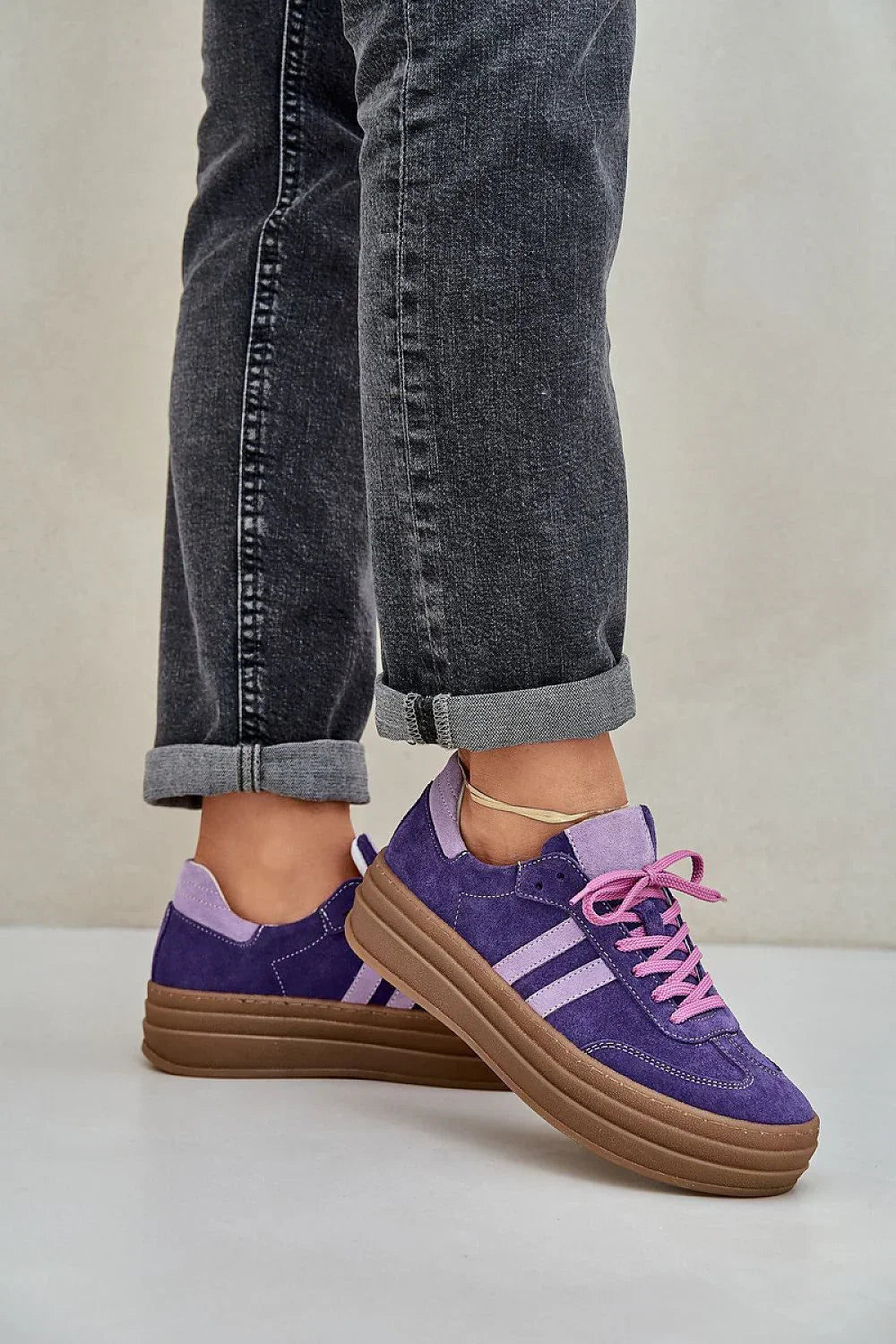 Women Leather Platform Sneakers Casual Everyday Travel Shoes-women sneakers-LeStyleParfait