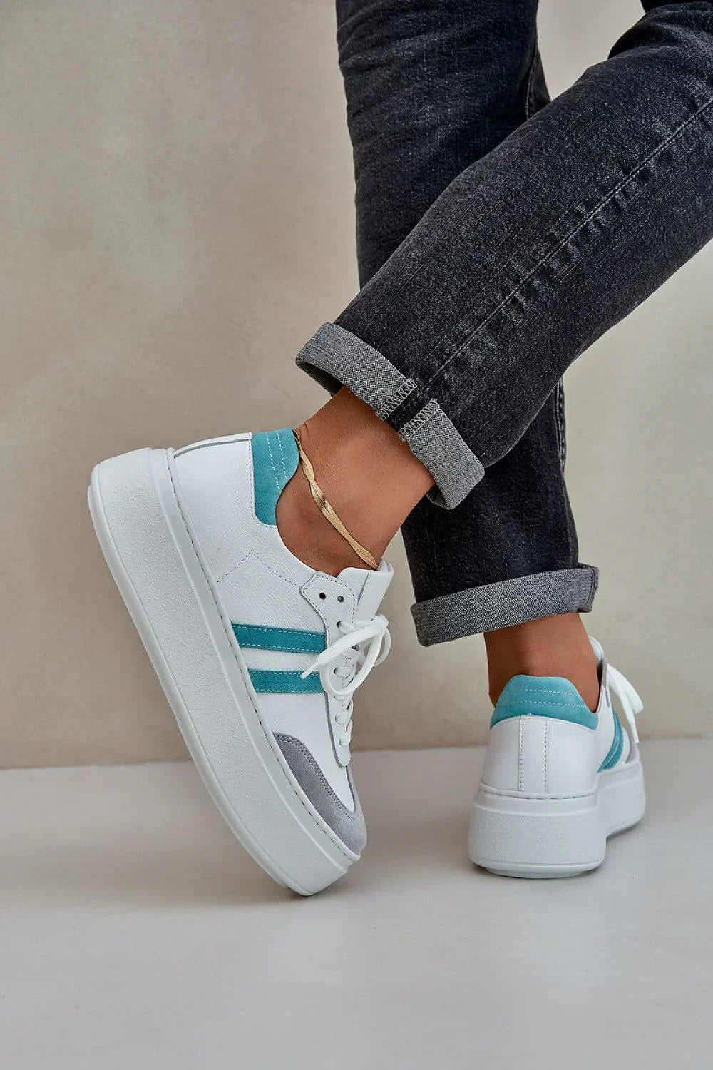 Women Leather Platform Sneakers Casual Everyday Travel Shoes-women sneakers-LeStyleParfait