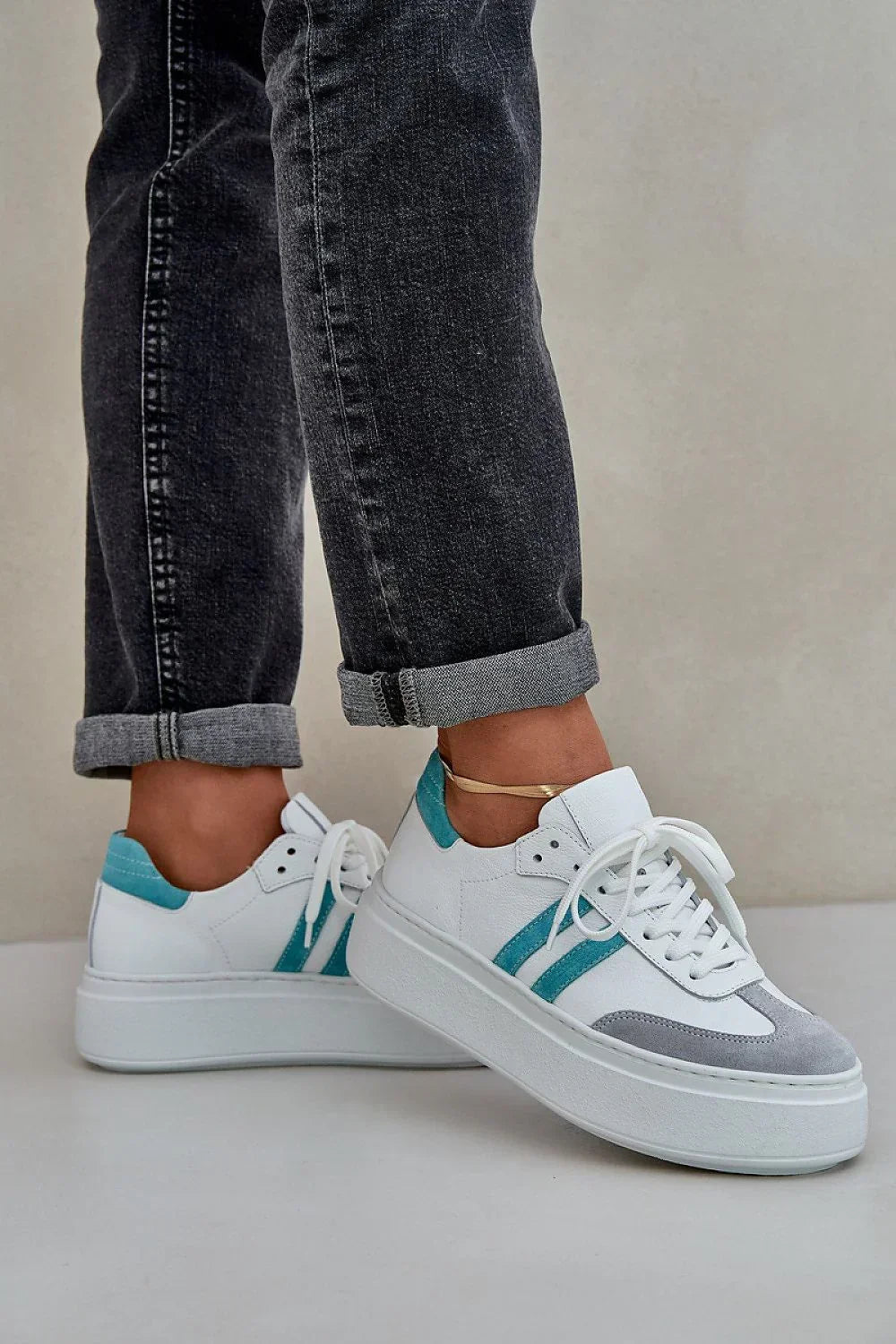 Women Leather Platform Sneakers Casual Everyday Travel Shoes-women sneakers-LeStyleParfait
