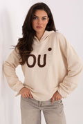 Women Loose Embroidered Hoodie Premium Style-Women Hoodie-LeStyleParfait