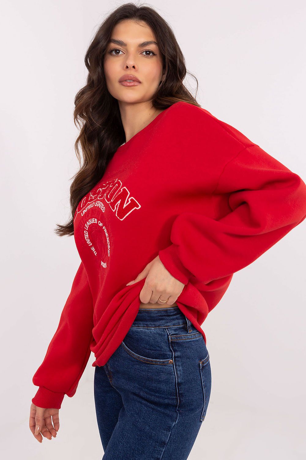 Women Loose Graphic Sweatshirt Urban Style-Women Sweatshirt-LeStyleParfait