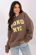 Women Loose Graphic Sweatshirt Urban Style-Women Sweatshirt-LeStyleParfait