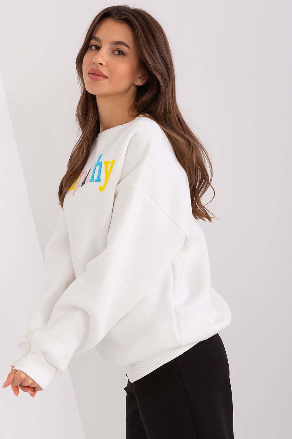 Women Loose Letters Pullover Sweatshirt Essential Style-Women Sweatshirt-LeStyleParfait