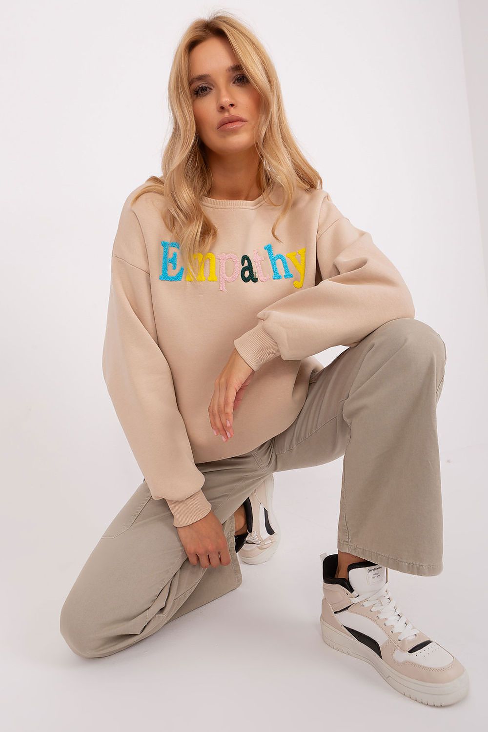 Women Loose Letters Pullover Sweatshirt Essential Style-Women Sweatshirt-LeStyleParfait