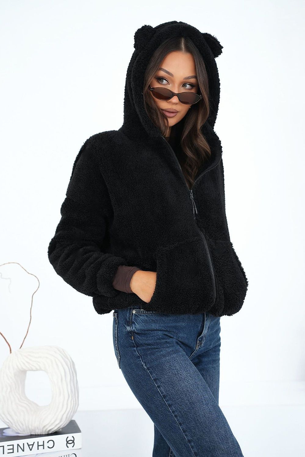 Women Loose Plain-Solid Plain Hoodie Essential Style-Women Hoodie-LeStyleParfait