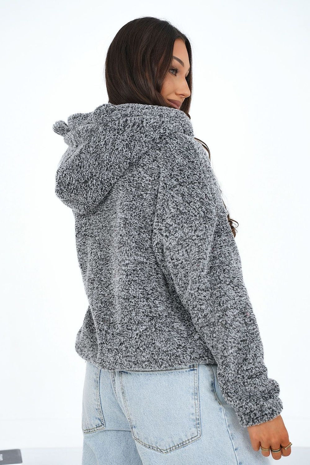 Women Loose Plain-Solid Plain Hoodie Essential Style-Women Hoodie-LeStyleParfait