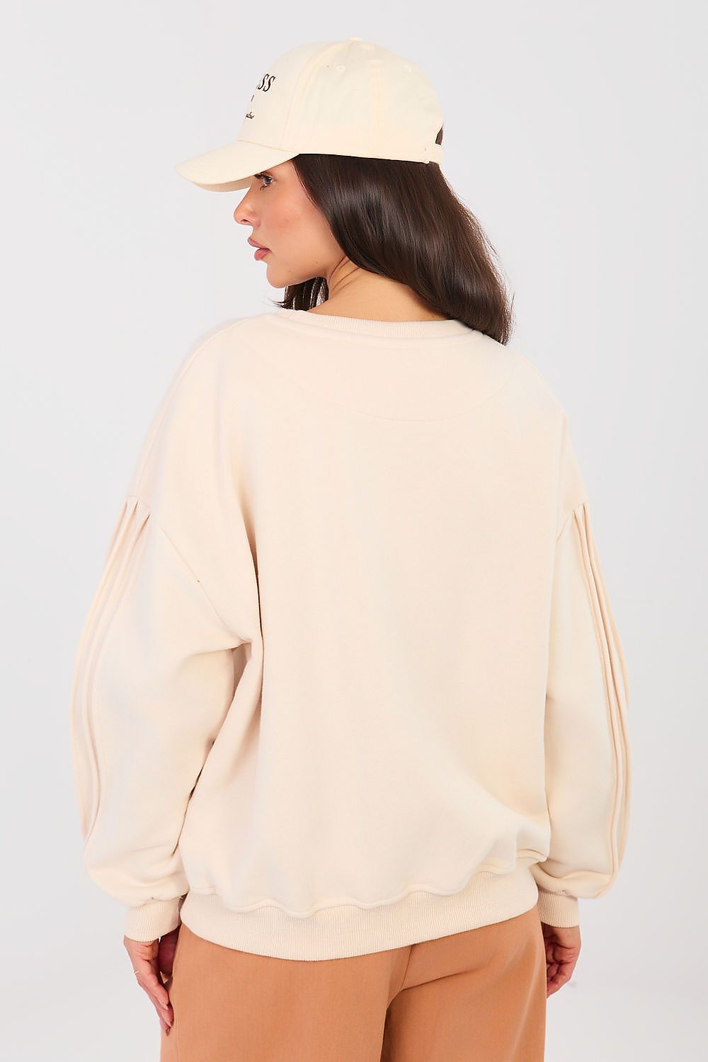 Women Loose Plain-Solid Plain Sweatshirt Essential Style-Women Sweatshirt-LeStyleParfait