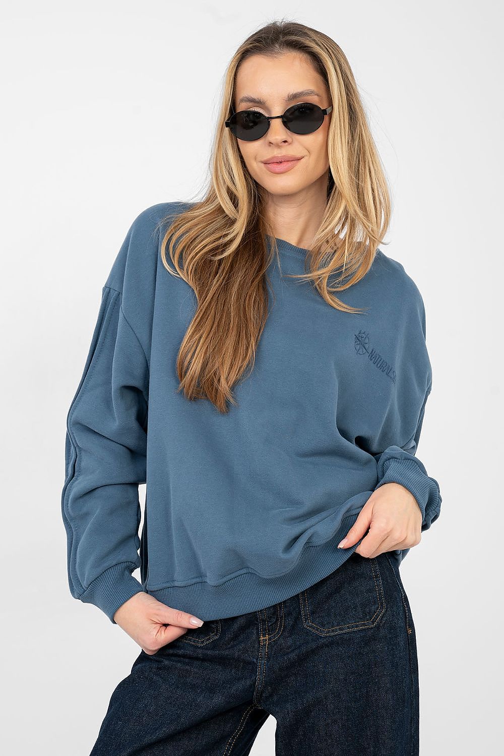 Women Loose Plain-Solid Plain Sweatshirt Essential Style-Women Sweatshirt-LeStyleParfait