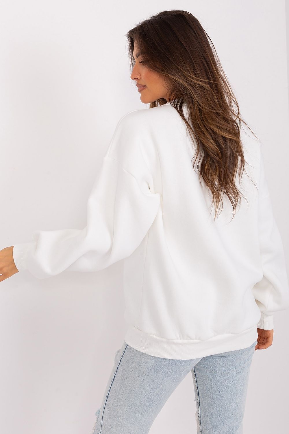 Women Oversized Logo Crewneck Sweatshirt Street Style-Women Sweatshirt-LeStyleParfait