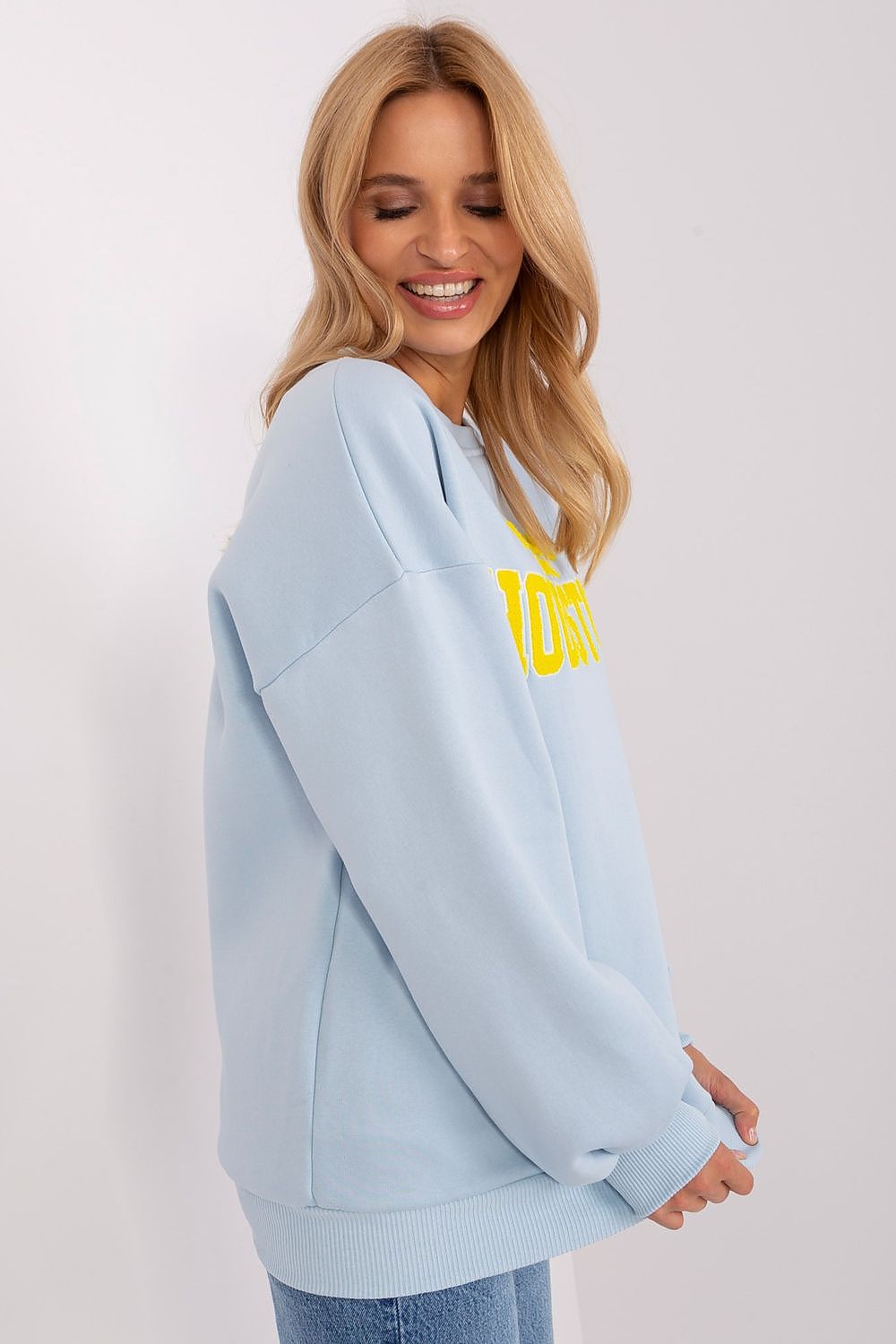 Women Oversized Logo Crewneck Sweatshirt Street Style-Women Sweatshirt-LeStyleParfait