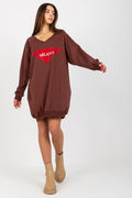 Women Oversized Printed Longline Sweatshirt Street Style-Women Sweatshirt-LeStyleParfait