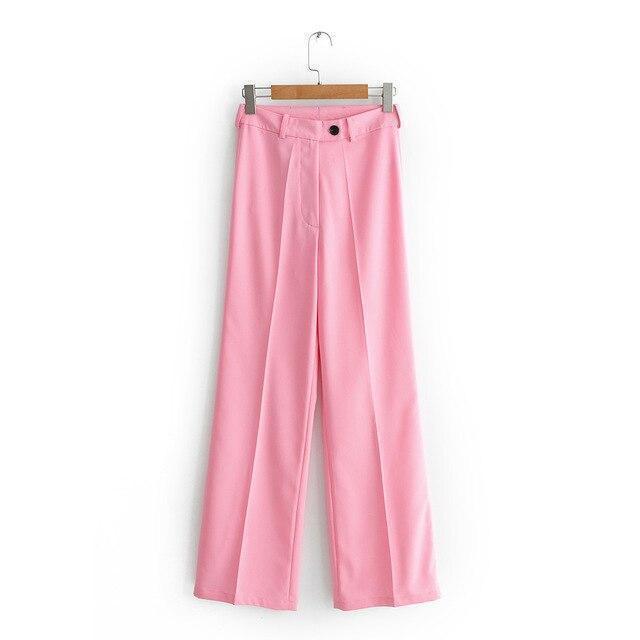 Women Pants Suit, double Breasted Women Suit, Pink - Suit - LeStyleParfait Kenya