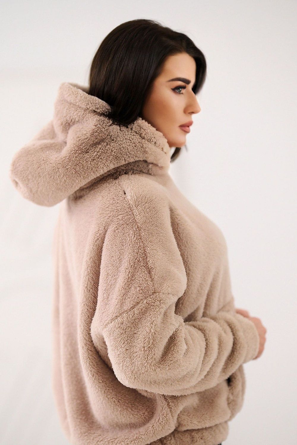 Women Plain-Solid Loose Hoodie Essential Style-Women Hoodie-LeStyleParfait