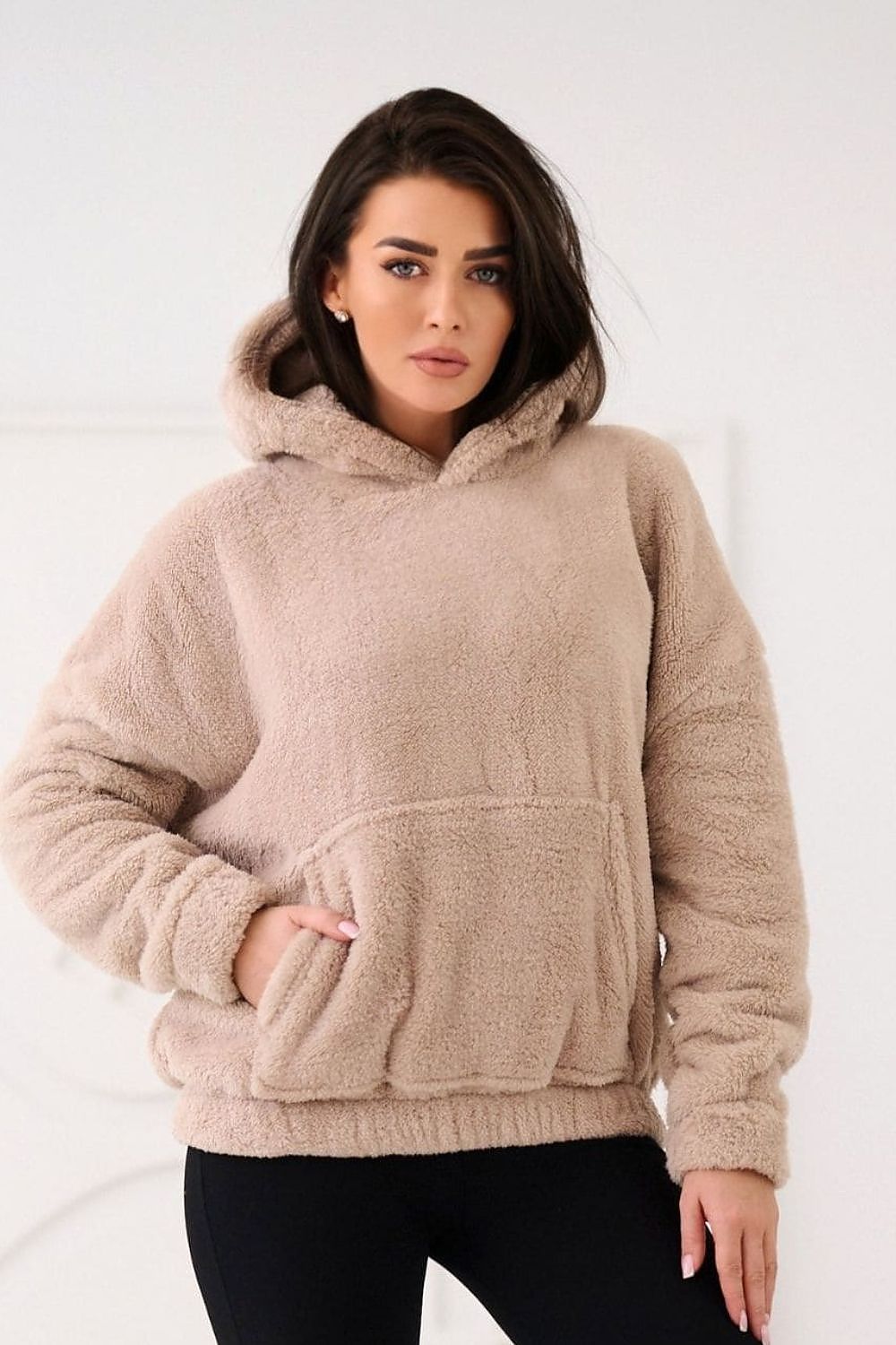 Women Plain-Solid Loose Hoodie Essential Style-Women Hoodie-LeStyleParfait