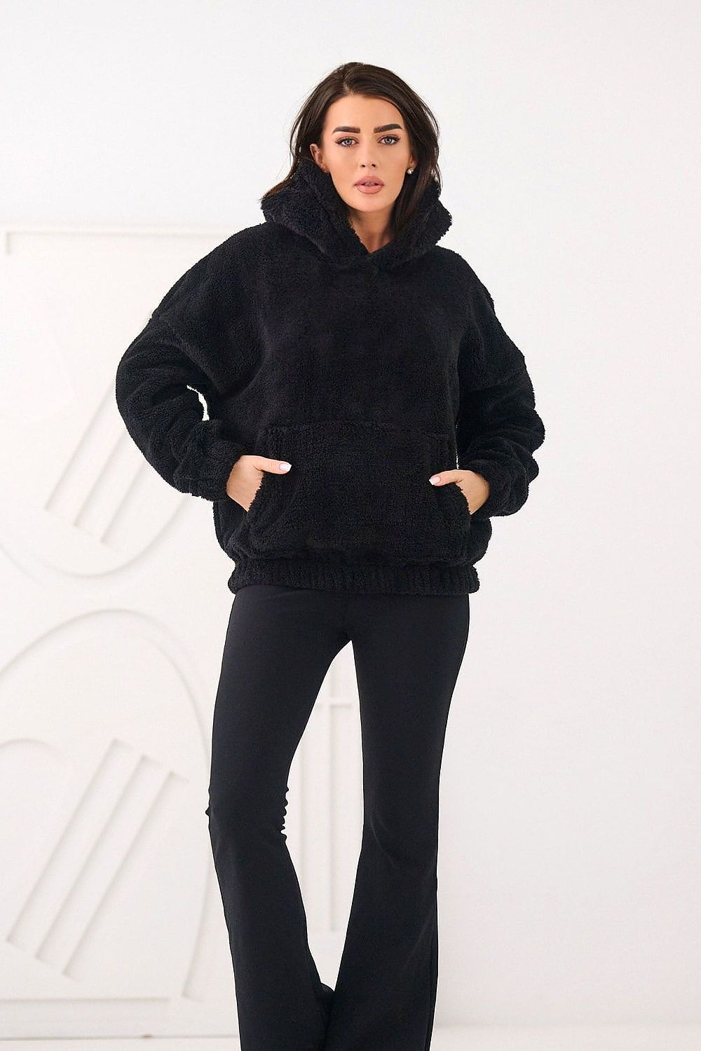 Women Plain-Solid Loose Hoodie Essential Style-Women Hoodie-LeStyleParfait