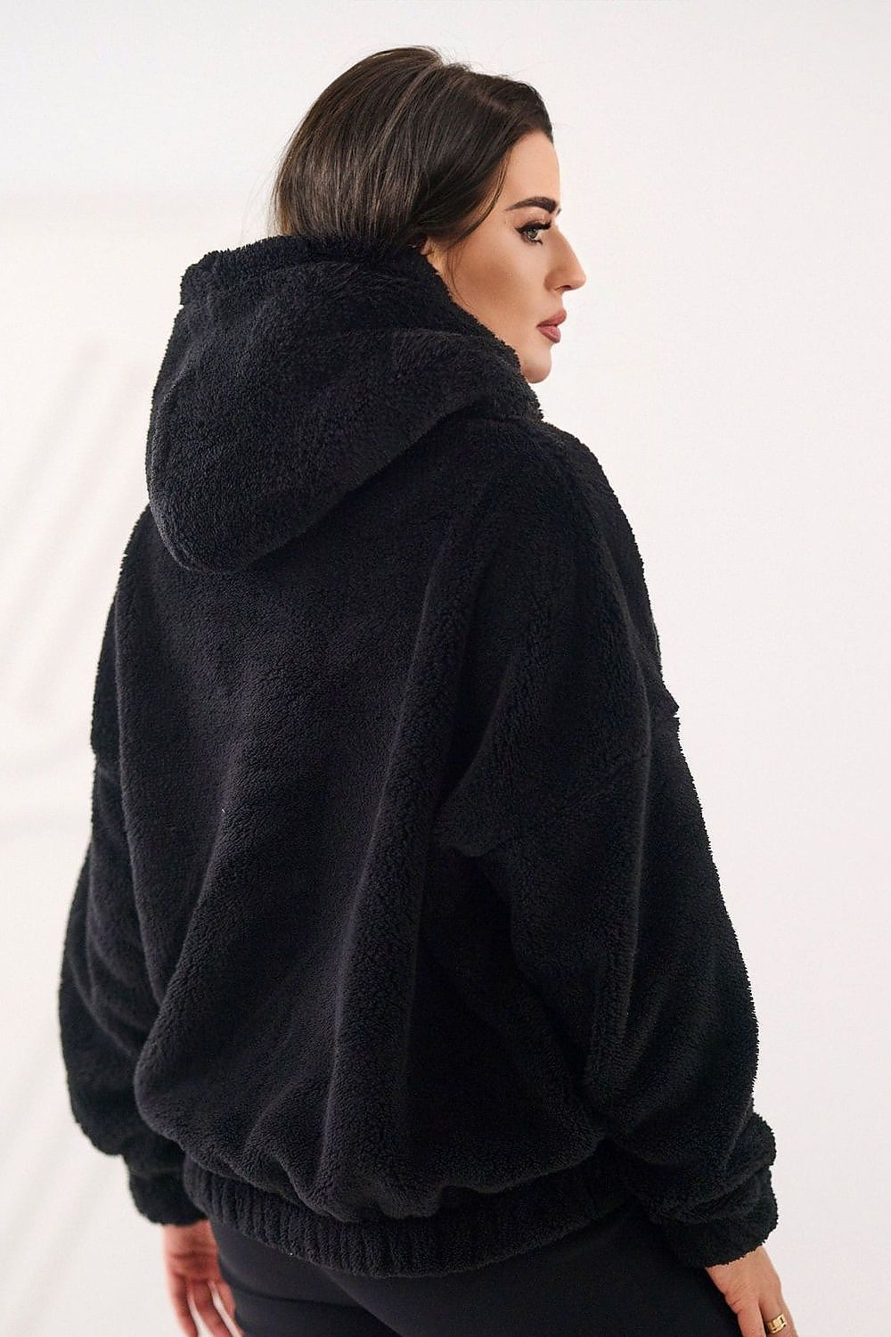 Women Plain-Solid Loose Hoodie Essential Style-Women Hoodie-LeStyleParfait
