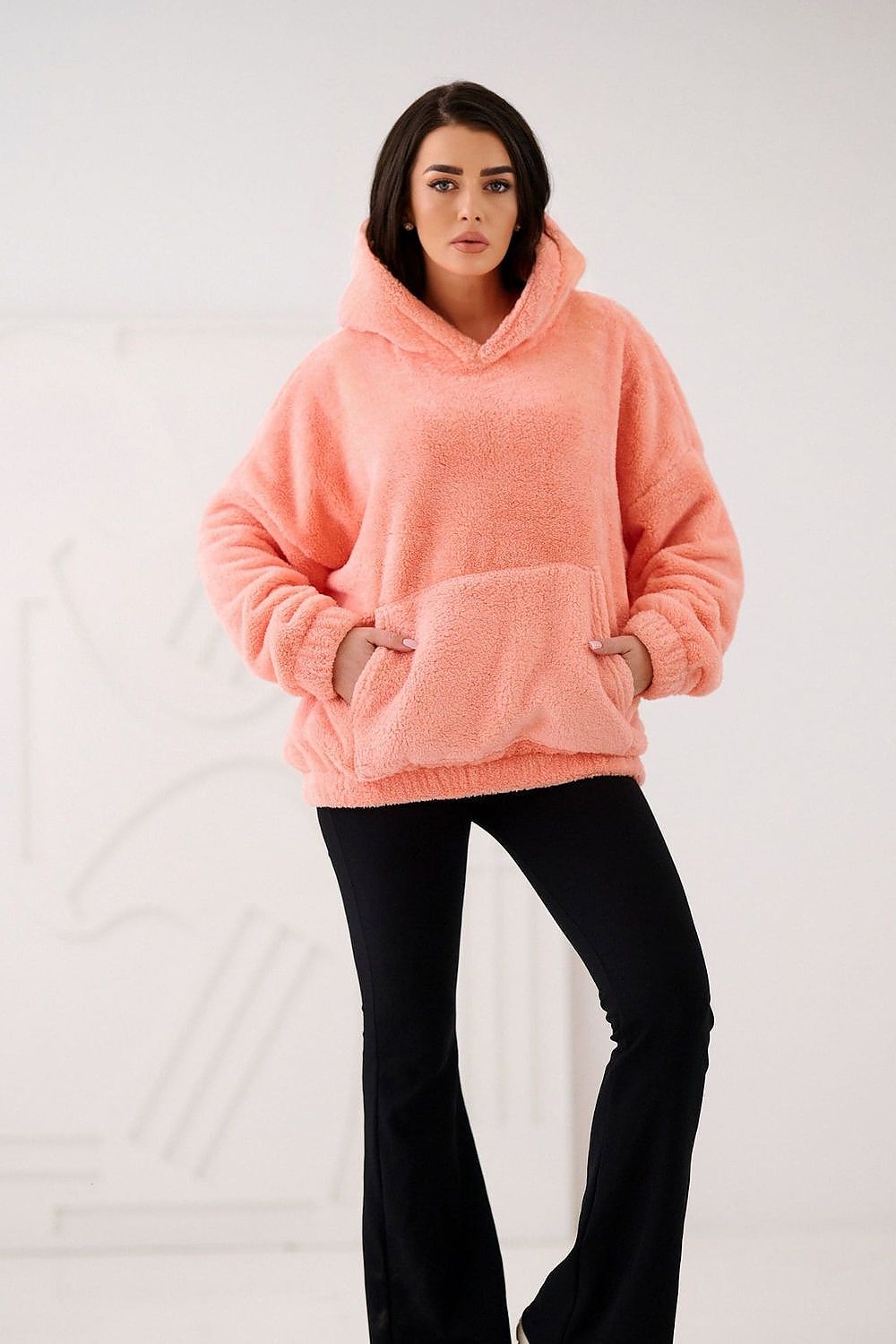 Women Plain-Solid Loose Hoodie Essential Style-Women Hoodie-LeStyleParfait