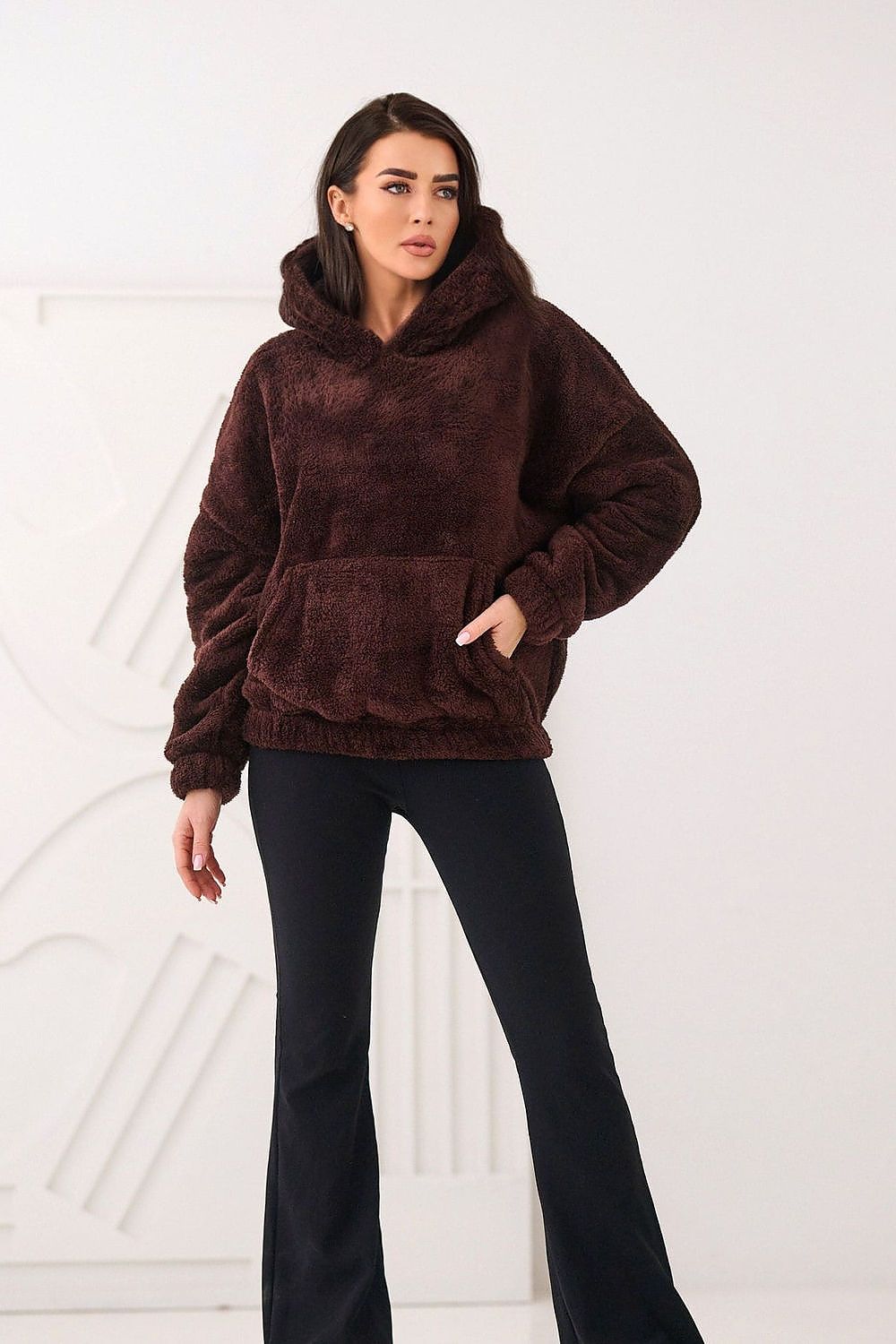 Women Plain-Solid Loose Hoodie Essential Style-Women Hoodie-LeStyleParfait